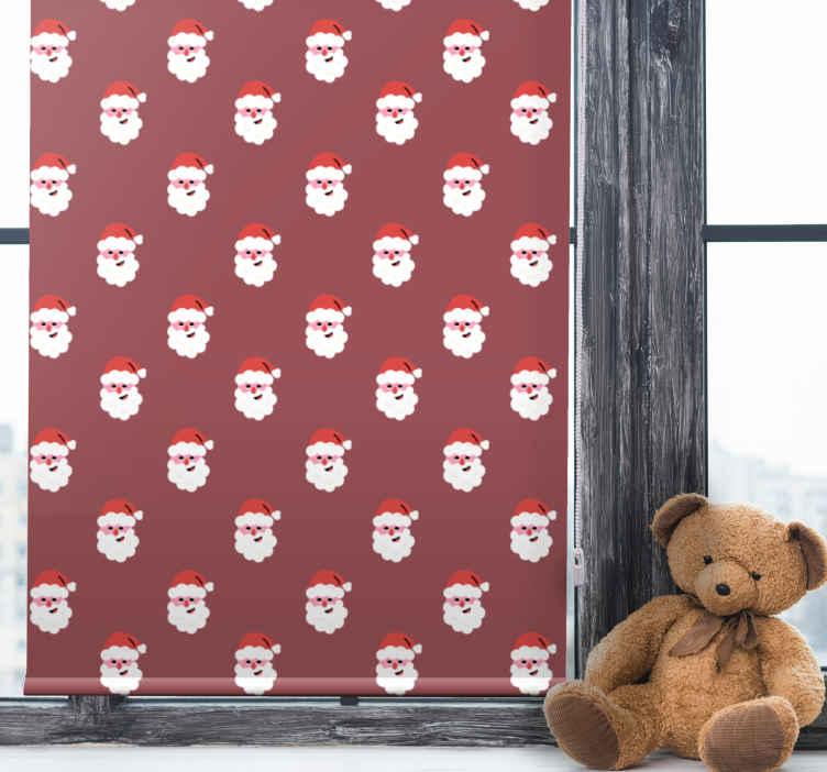 Santa Faces Pattern tv series blind - TenStickers
