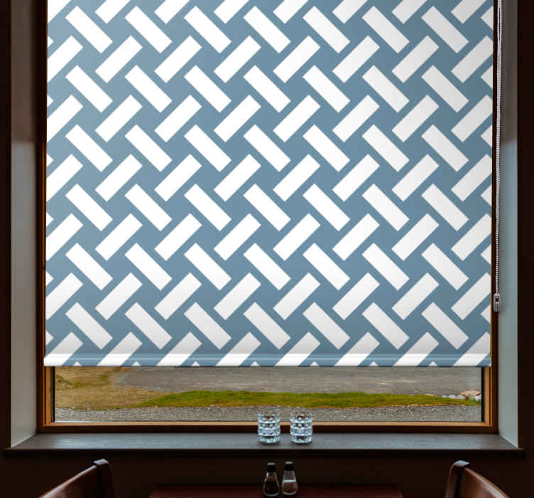 Tende a rullo trame e motivi Motivo geometrico quadrato blu