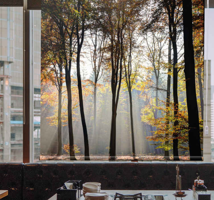 Tenda a rullo fiore e pianta Alberi di fogliame solare