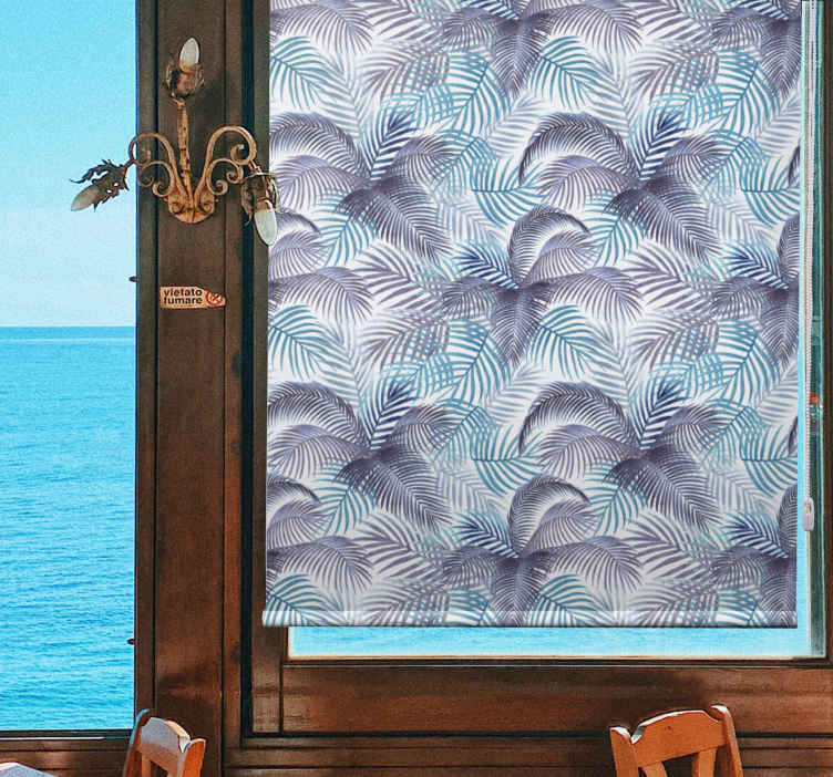 Tropical Leaf Theme blind flowers and plants - TenStickers