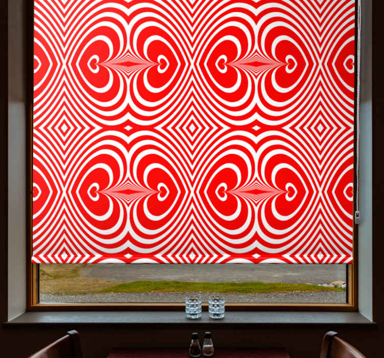 Tende a rullo stile moderno Decorare cuori ipnotizzanti