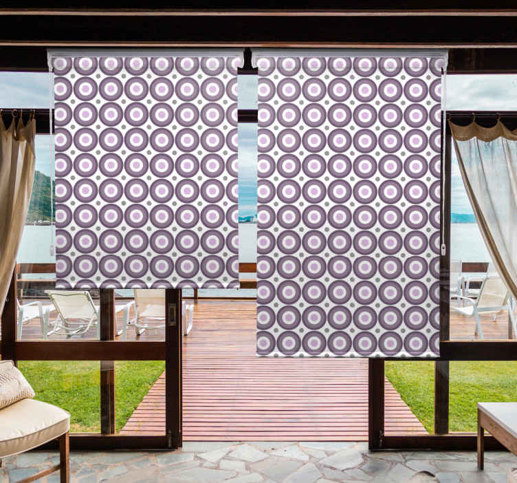 Lilac 70s Style Texture and pattern blind - TenStickers