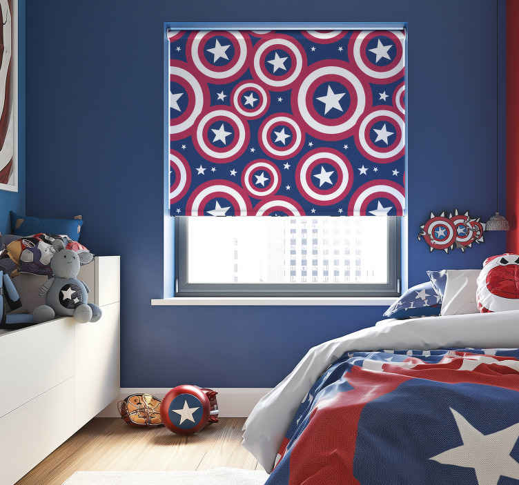 Estore de rolo de super-heróis escudo arredondado da américa - TenStickers