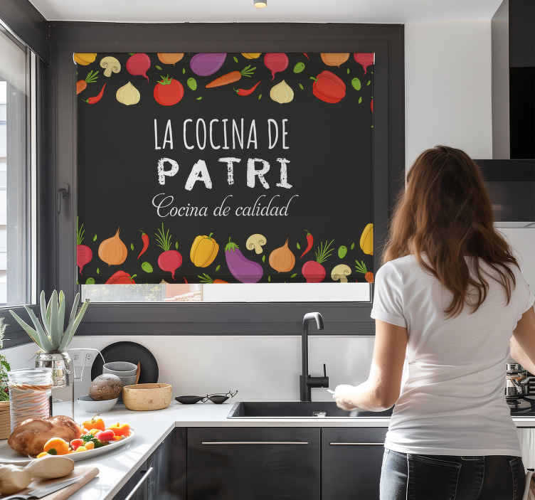 Persiana enrollable personalizable cocina de calidad - TenVinilo