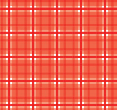 Nowoczesna roleta do kuchni wzór w czerwoną kratkę - TenStickers