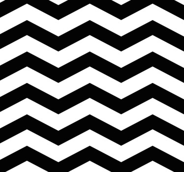 Rollo Küche weißes und schwarzes chevron-muster - TenStickers