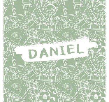 Estor enrollable juvenil tiza escolar verde - TenVinilo