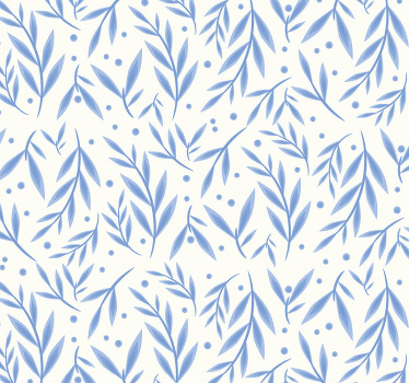 Blue and white pattern bathroom roller blind - TenStickers