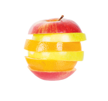 Estore de rolo para cozinha maçã cortada - TenStickers