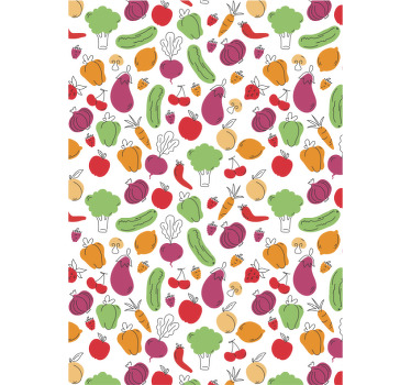 Rollo für Küche obst und gemüse - TenStickers