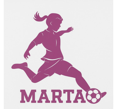 Store enrouleur chambre enfant joueuse de football - TenStickers