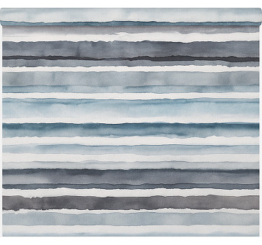 Cortina roller baño patrón de horizonte de acuarela - TenVinilo