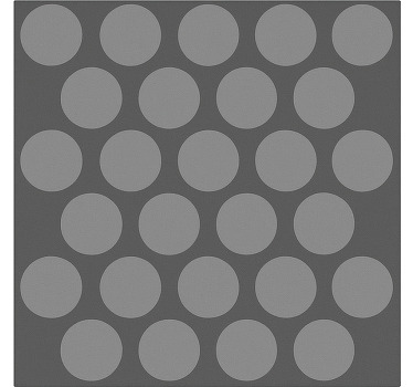 Textured grey circles  bathroom window blind - TenStickers