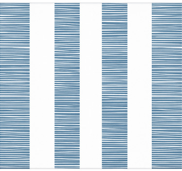 "Ceramica Righe Blu" bathroom window blind - TenStickers