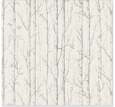 Swedish birch motif bathroom window blind - TenStickers