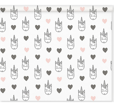 Nordic unicorns pattern blind children - TenStickers