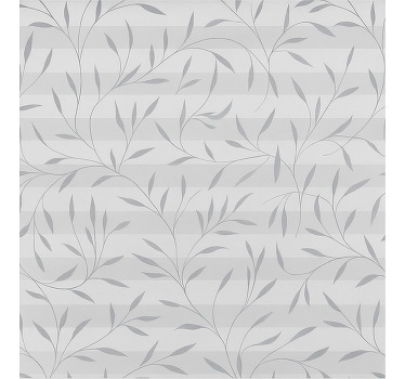 White and grey plants bathroom window blind - TenStickers