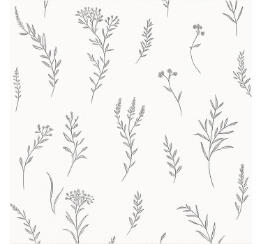 Store enrouleur chambre couple couleur blanche avec des plantes - TenStickers