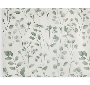 Küchenfenster Rollo aquarell elegante blätter - TenStickers