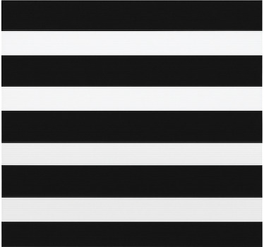 Küchenfenster Rollo schwarz-weiße streifen - TenStickers