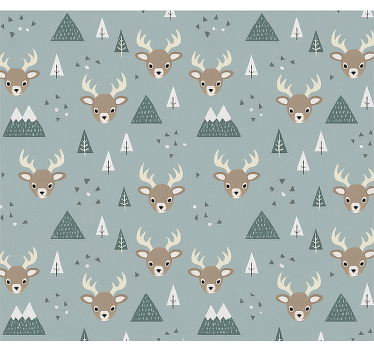 Nordic dear design children room roller blind - TenStickers