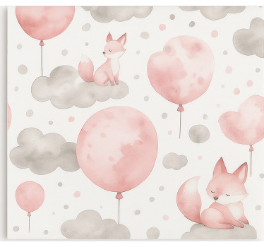 Pastel balloons and clouds blind children - TenStickers