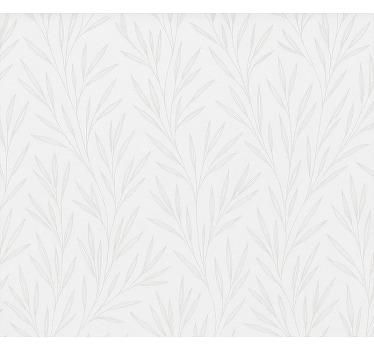 Thin leaves pattern bathroom window blind - TenStickers