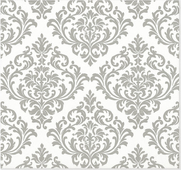 Store enrouleur salon motif baroque gris - TenStickers