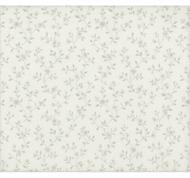 Store enrouleur chambre couple délicat motif floral vintage - TenStickers