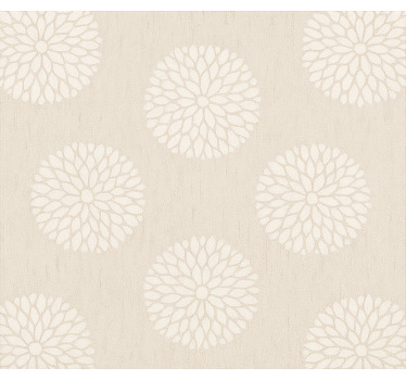 Roleta do biura wzór szablonu chryzantemy - TenStickers