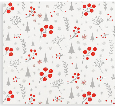 Store enrouleur salon motif de noël vintage - TenStickers