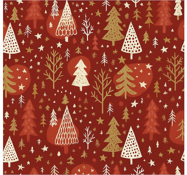 Store enrouleur salon icônes festives vertes - TenStickers