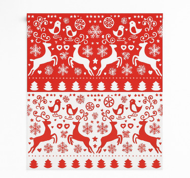 Store enrouleur salon motif de renne nordique - TenStickers