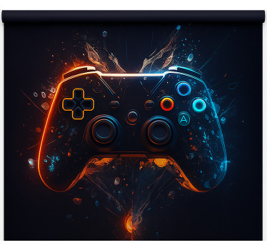 Store enrouleur geek contrôleur d'incendie et de glace - TenStickers