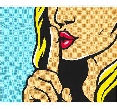 Store enrouleur pour chambre ado fille pop art faisant taire - TenStickers