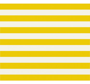 Store enrouleur pour chambre ado rayures jaunes et blanches - TenStickers