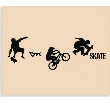Store enrouleur pour chambre ado sport de skate bmx - TenStickers