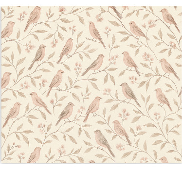 Store enrouleur pour chambre ado sentier ornithologique vintage - TenStickers