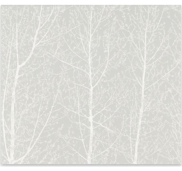 Store enrouleur salle à manger arbres gris d'hiver - TenStickers