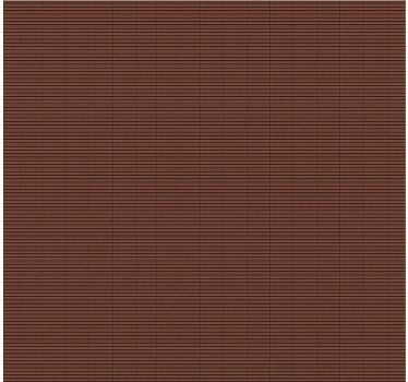 Rollo Fenster Esszimmer schokoladenbrauner bambuseffekt - TenStickers