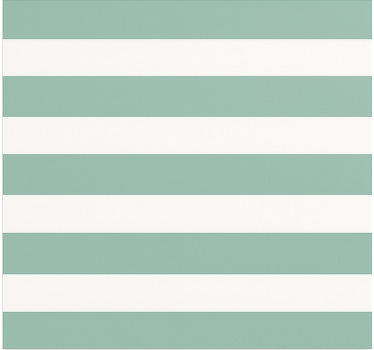 Store enrouleur salle à manger rayures vert turquoise - TenStickers