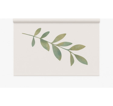 Tenda a rullo per ufficio grande foglia - TenStickers