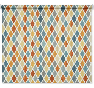 Skandynawska roleta z kolorowymi diamentami w kaskadzie - TenStickers