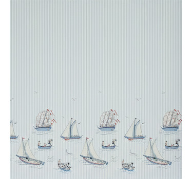 Skandynawska roleta w oceaniczne niebieskie statki - TenStickers