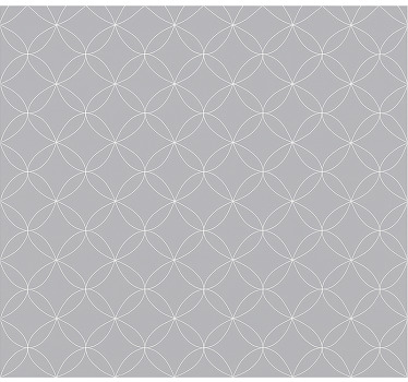 Scandinavian roller blind in grey geometric florals - TenStickers