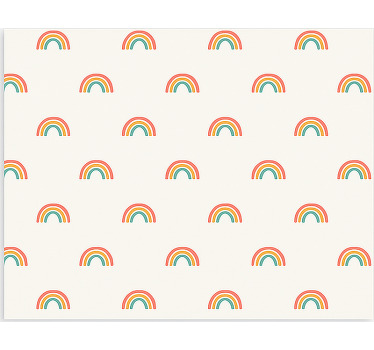 Raambekleding scandinavisch kleurrijke watervallen - TenStickers