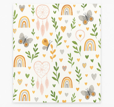 Raambekleding scandinavisch lente bloeiende natuur - TenStickers