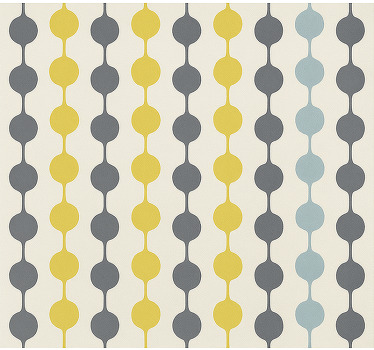 Tenda a rullo stile nordico cerchi colorati appesi - TenStickers