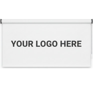Tenda a rullo per ufficio logo aziendale personalizzato - TenStickers
