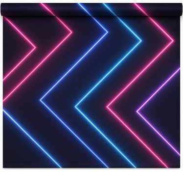 Blind teens neon lights shining through blinds - TenStickers